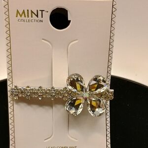 Silver Crystal Hair Clip